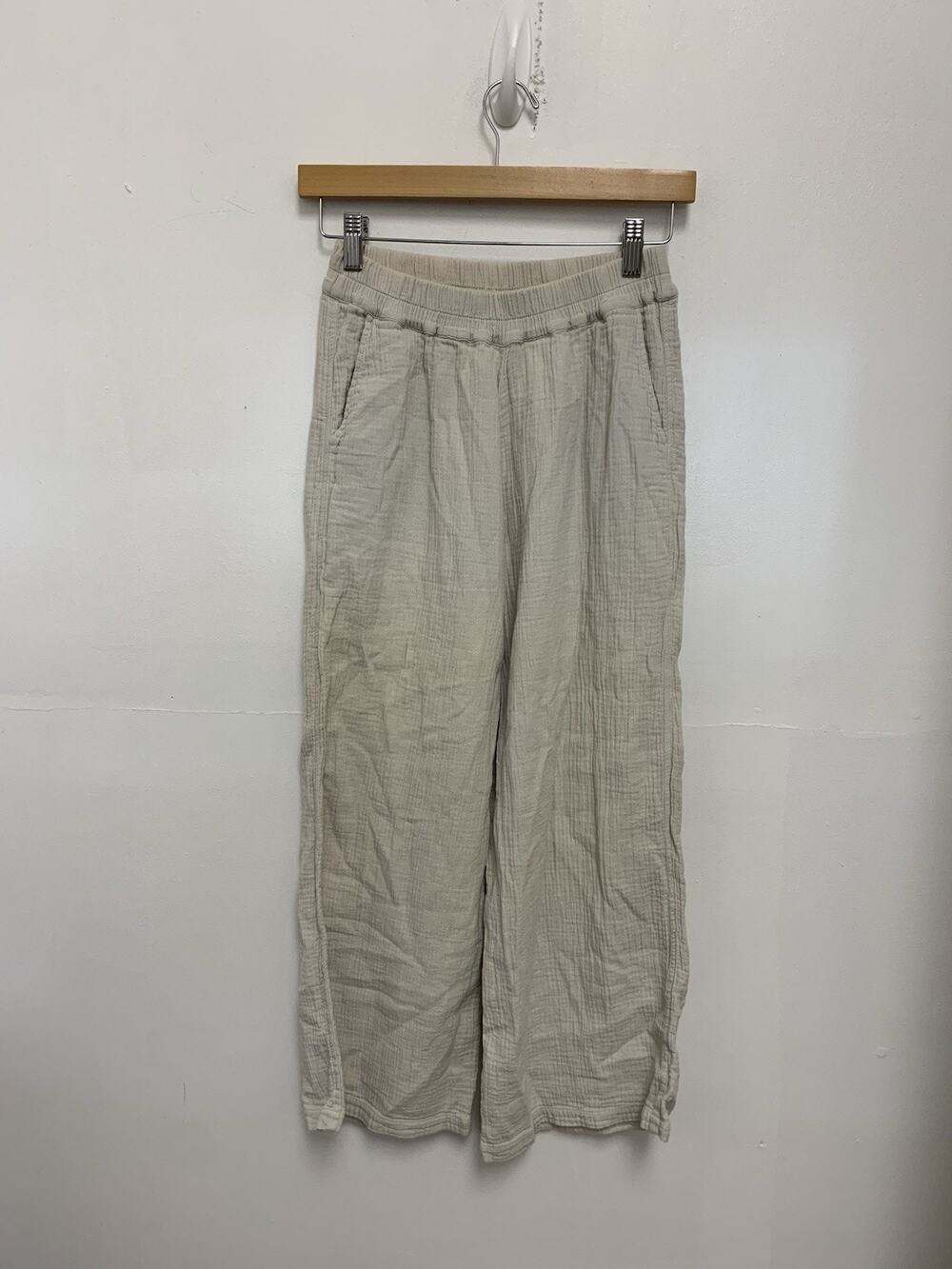 Sister Katie Organic Cotton Gauze Baggy Cropped Pants XS